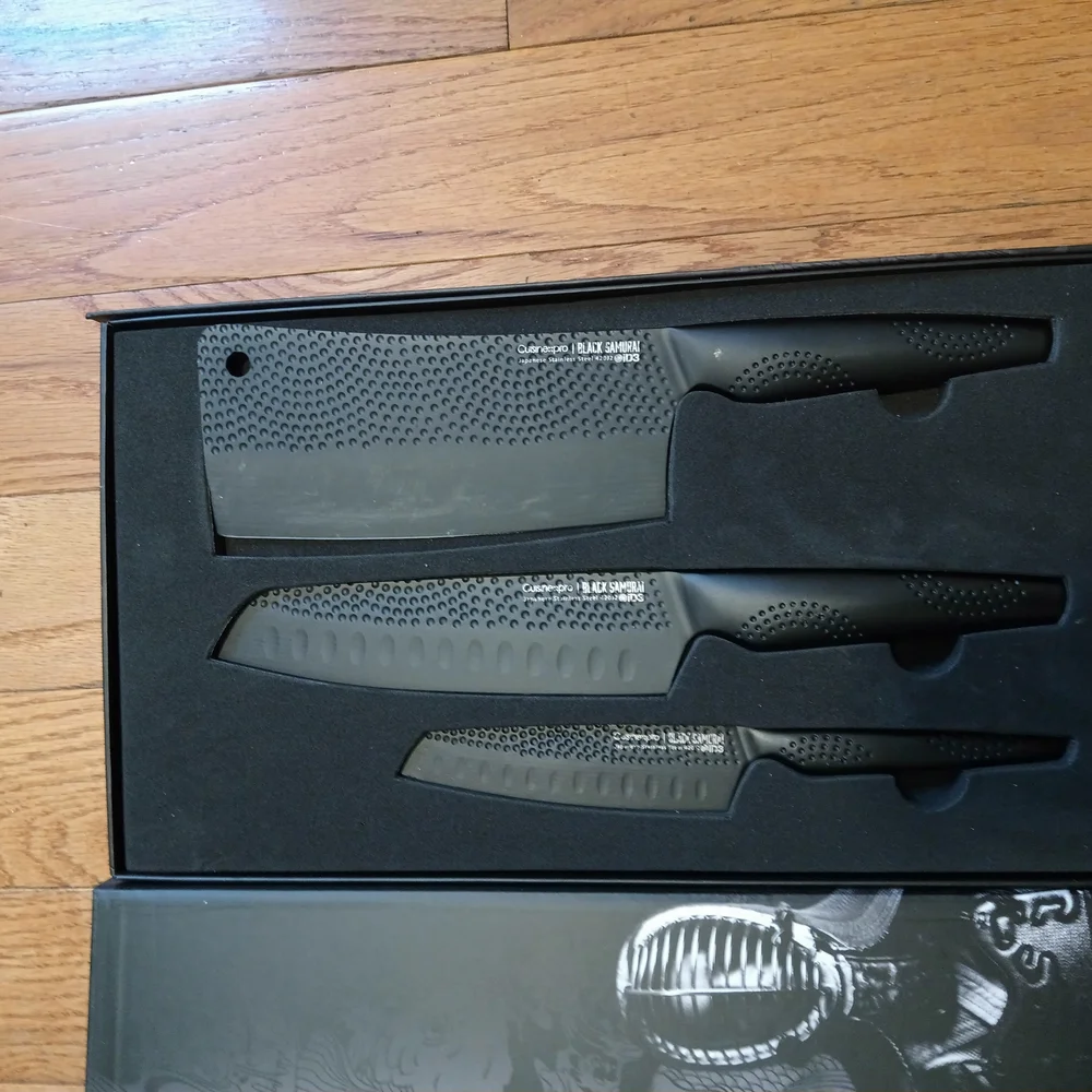 Black Kitchen Knife Set